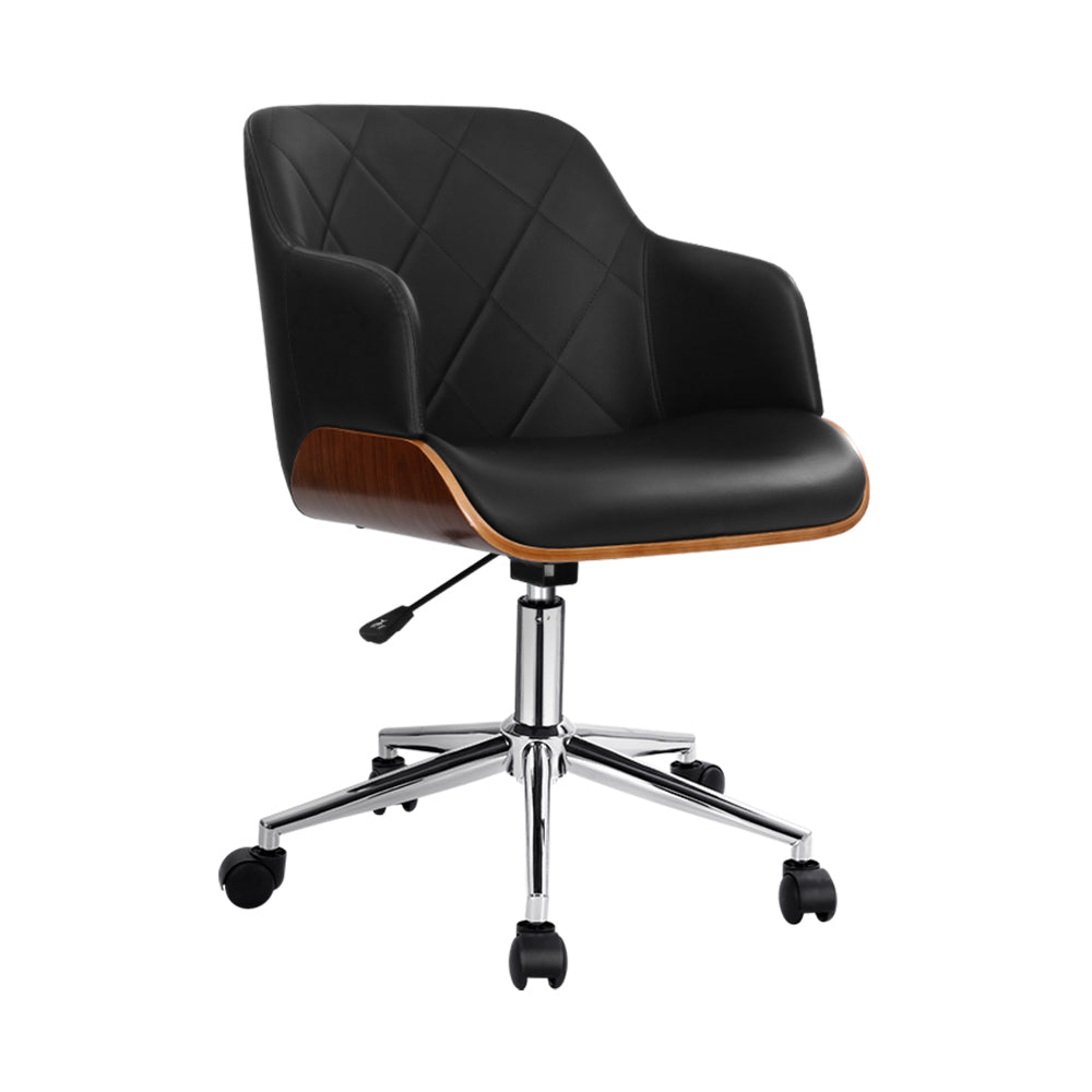 Artiss Executive Black Wood Wooden Office Chair