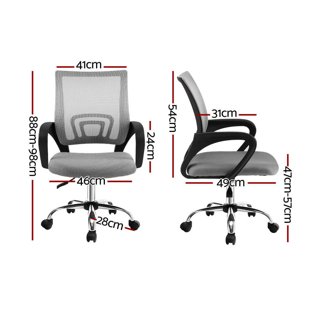 Artiss Executive Mid Back Grey Office Chair