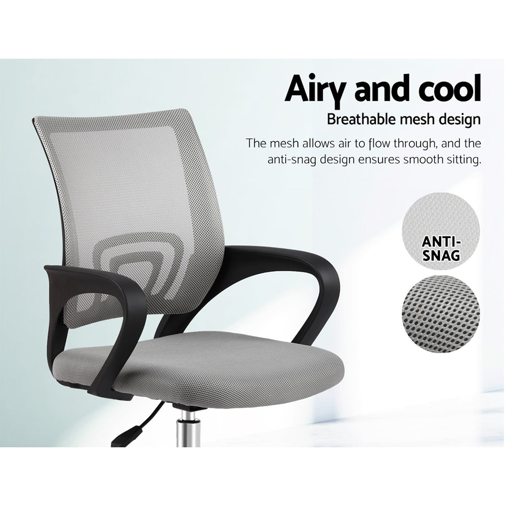 Artiss Executive Mid Back Grey Office Chair