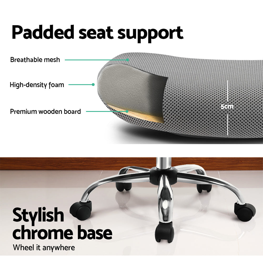 Artiss Executive Mid Back Grey Office Chair