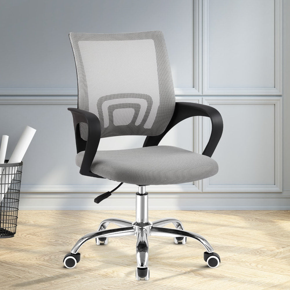 Artiss Executive Mid Back Grey Office Chair