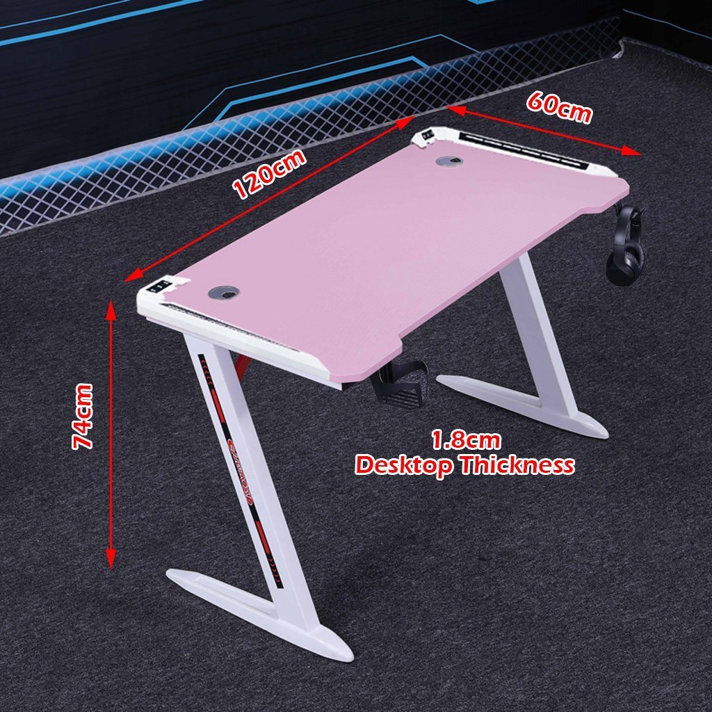 PC　DESK　LOW　120cm　BR 120cm RGB Gaming Desk Desktop PC Computer Desks Desktop Racing