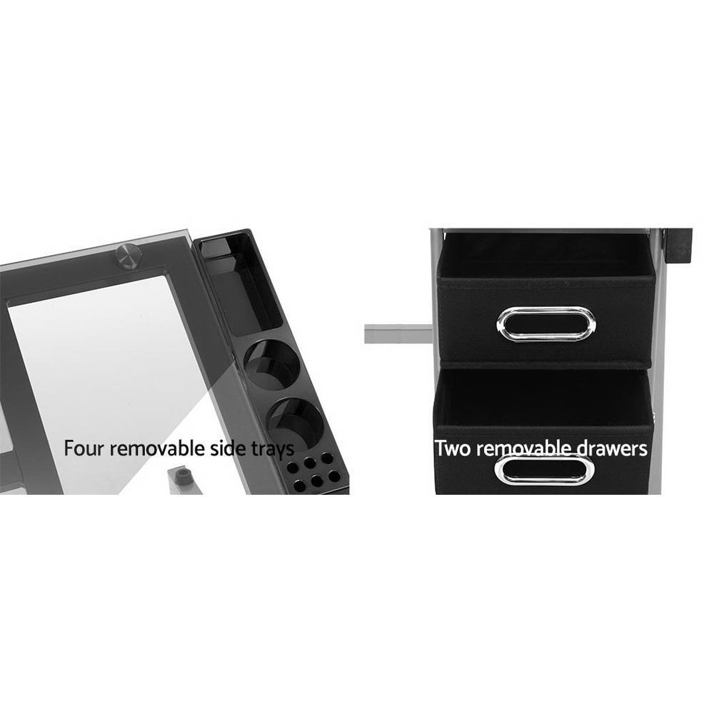 Artiss Glass Craft Adjustable Drawing Desk Grey