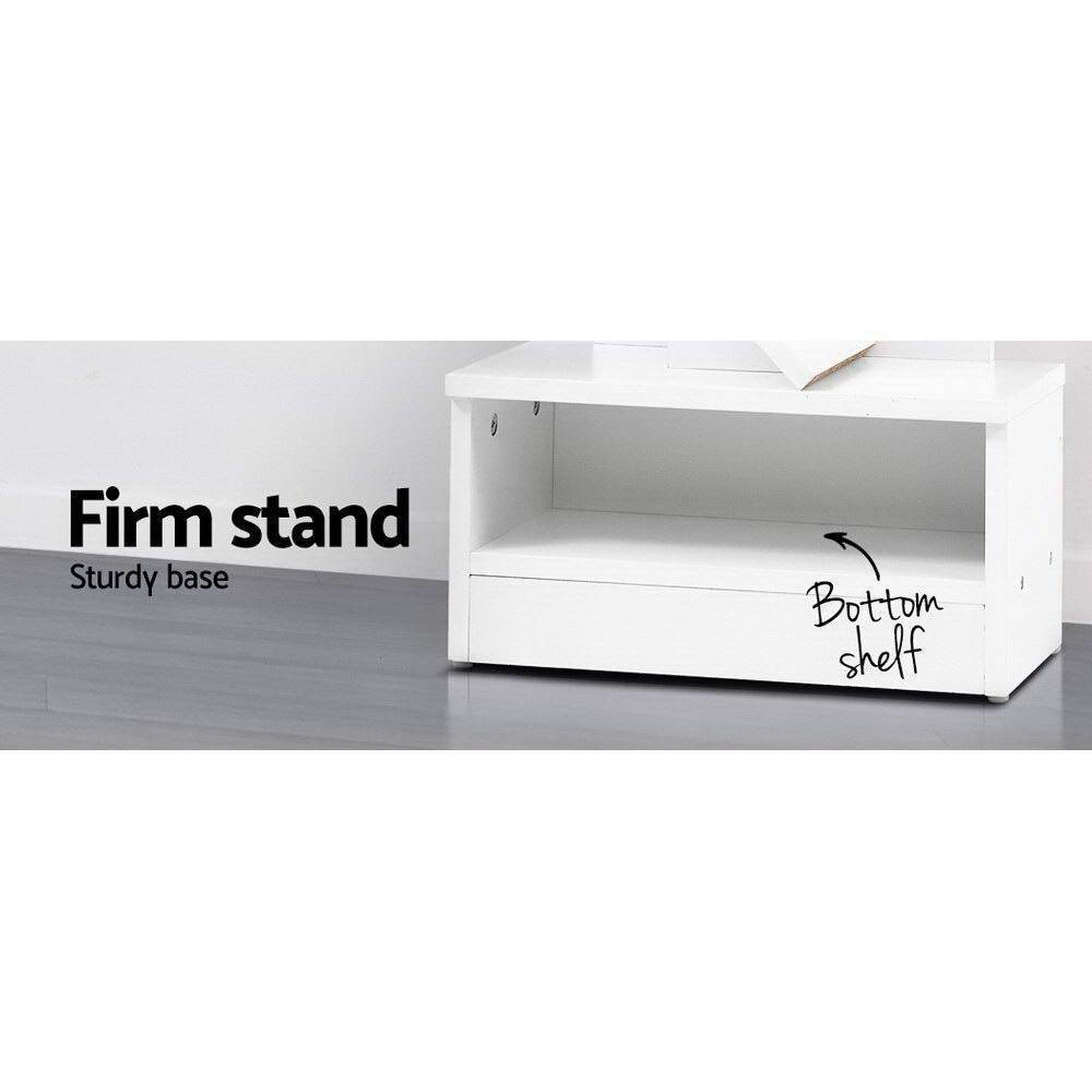Artiss 7-Shelf Tree Bookshelf Storage Rack White