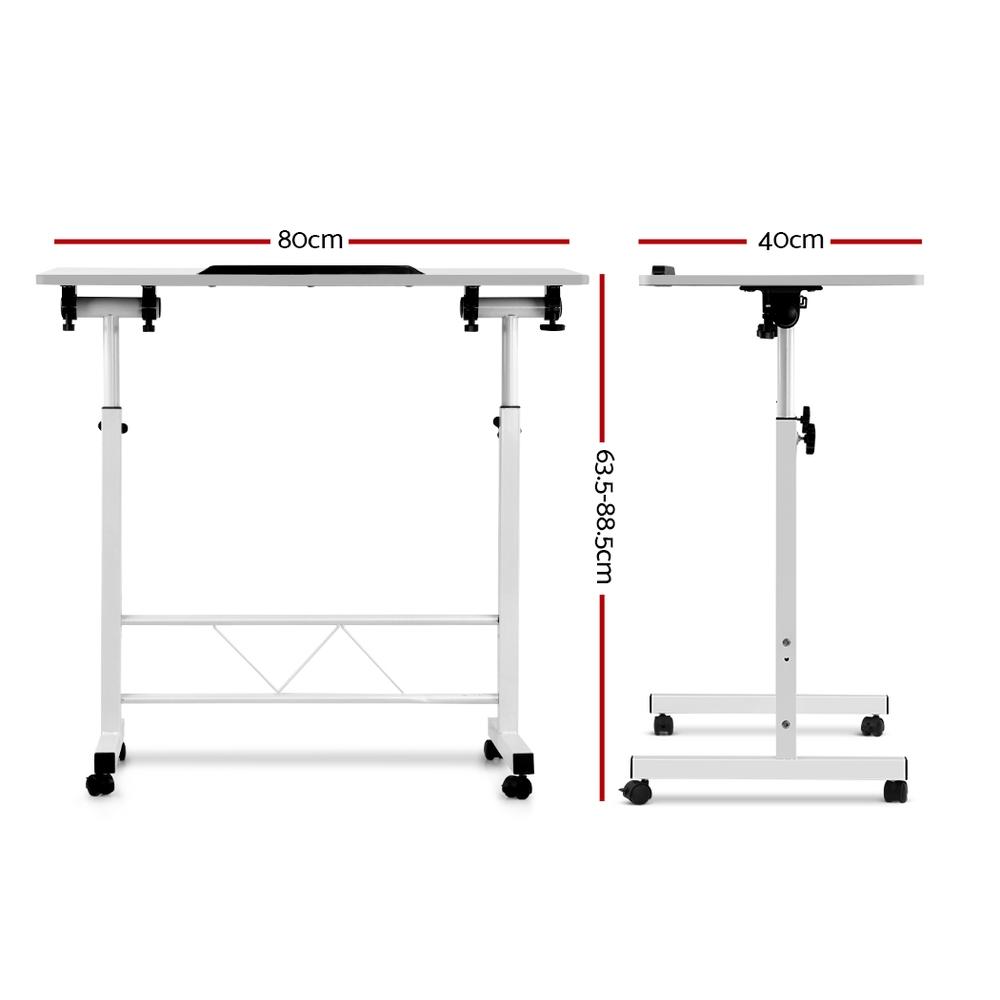 Portable Mobile Laptop Desk White
