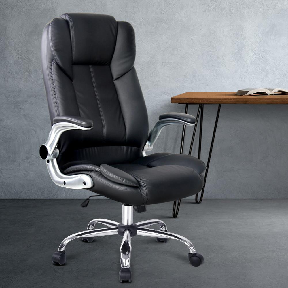 Artiss Kea Executive Office Chair Leather Black