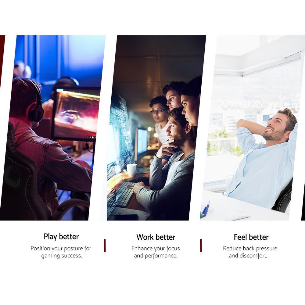 Artiss Maverick Gaming Chair Office Chairs Black