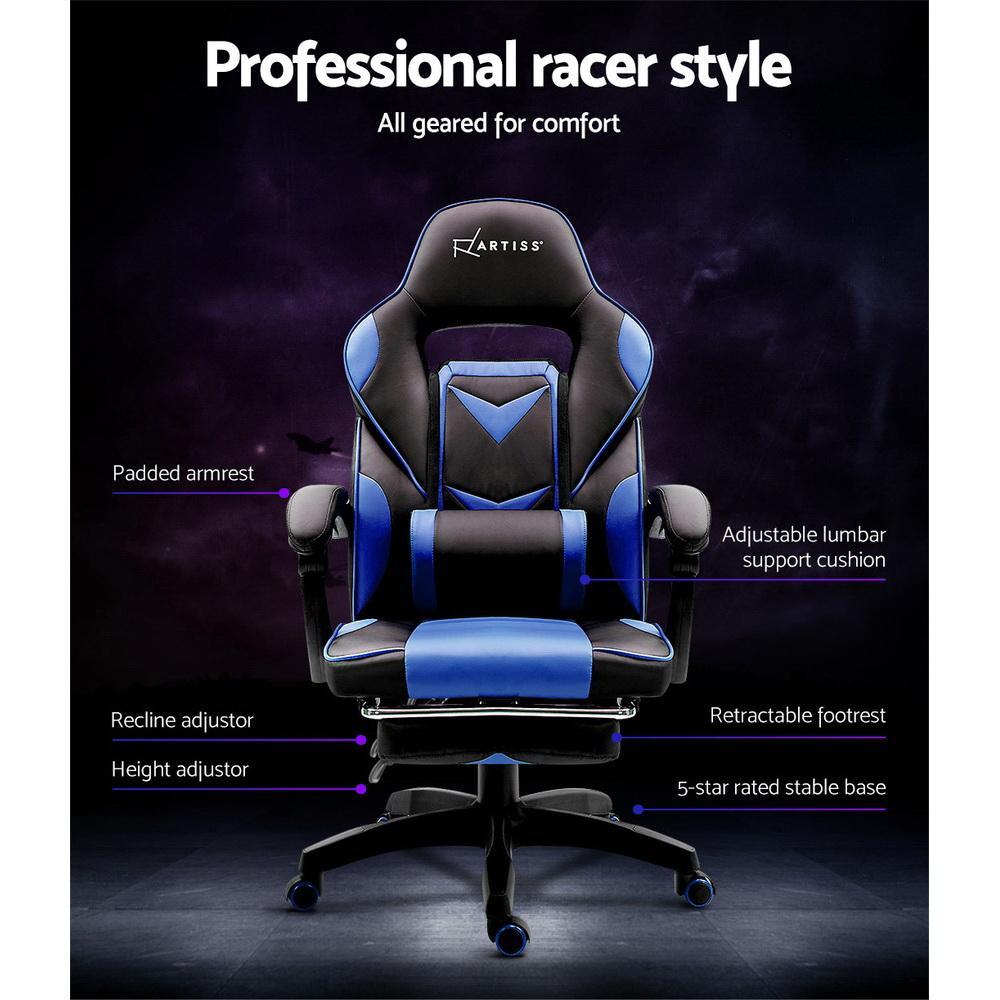 Artiss Home Office Blue Gaming Office Chair