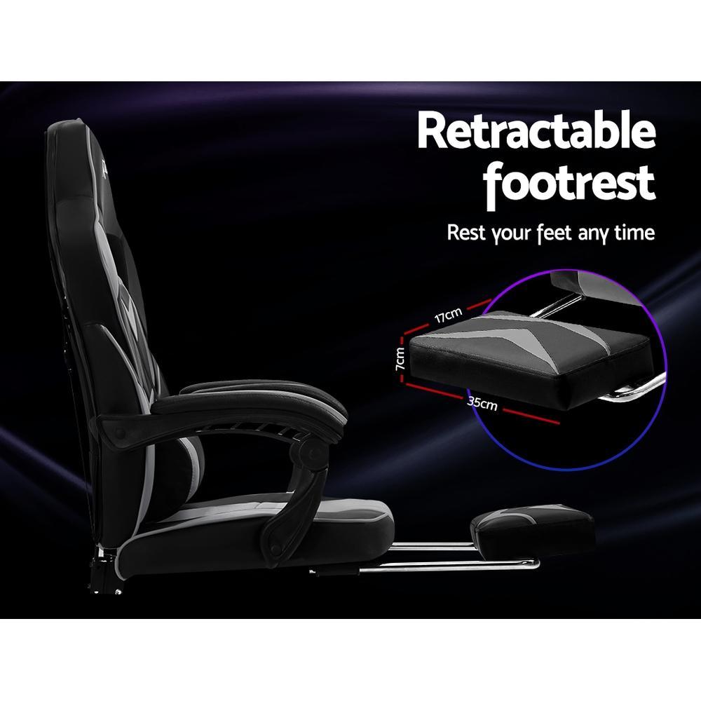 Artiss Home Office Black Grey Gaming Office Chair