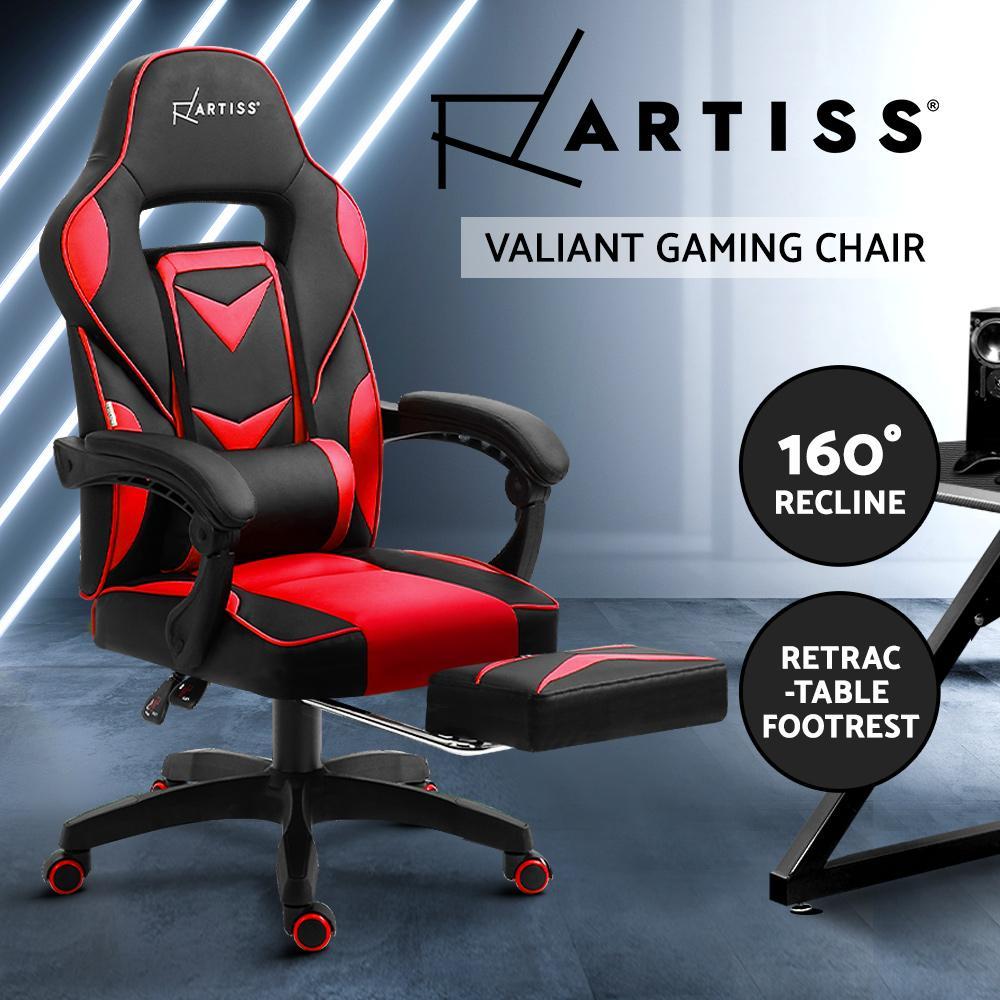 Artiss Home Office Blck Red Gaming Office Chair