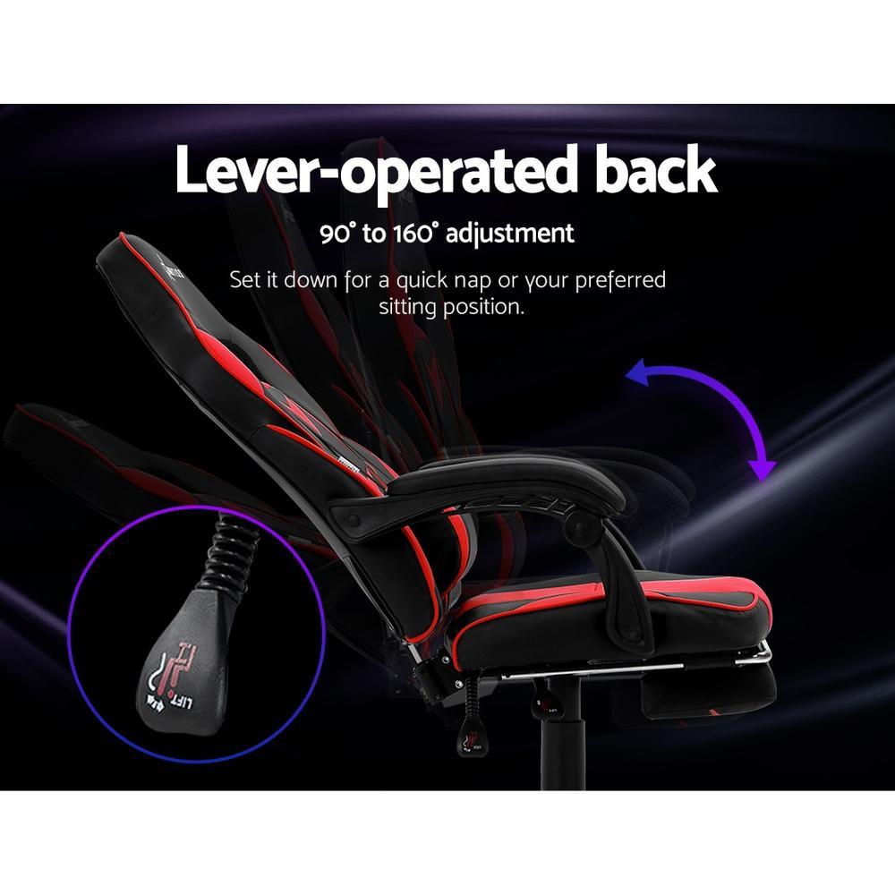 Artiss Home Office Blck Red Gaming Office Chair