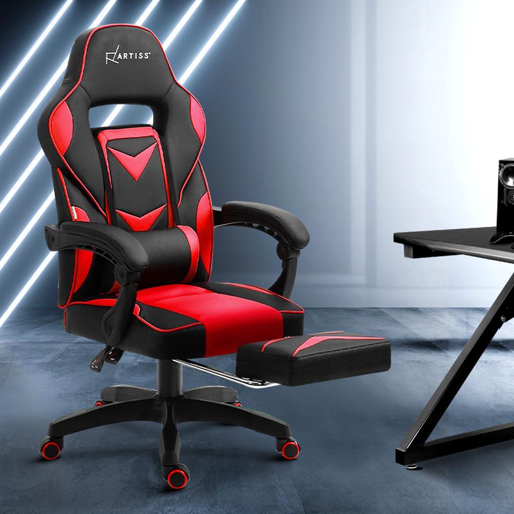 Artiss Home Office Blck Red Gaming Office Chair