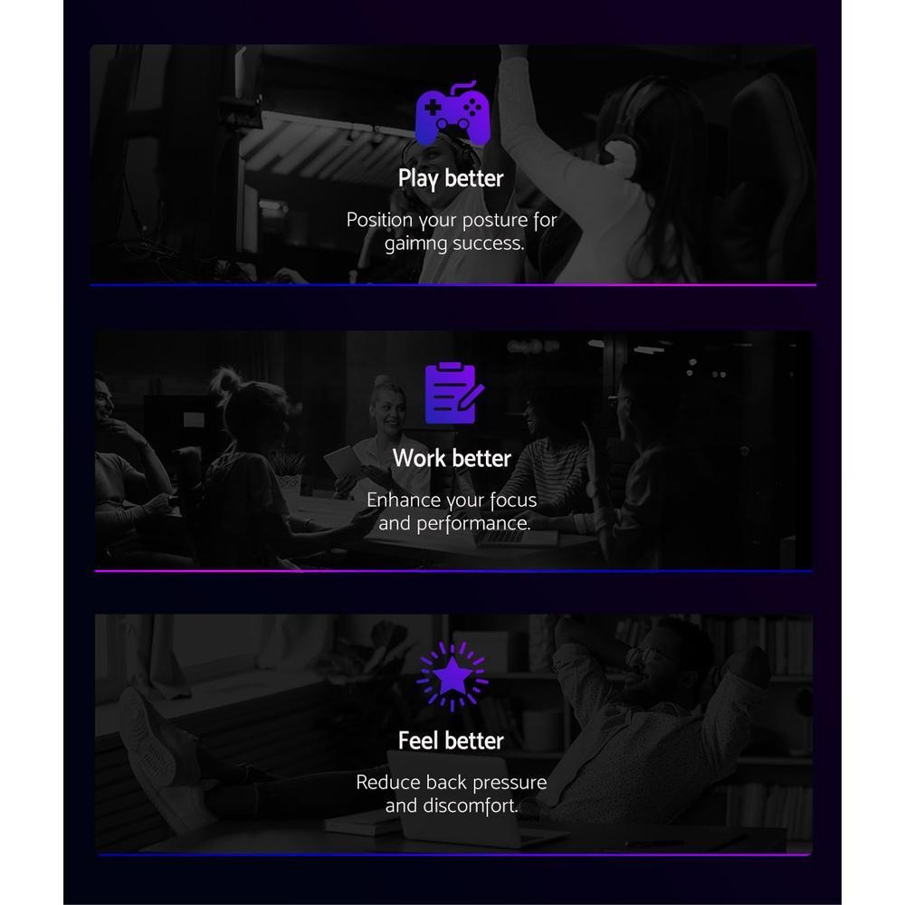 Artiss Home Office Black White Gaming Office Chair