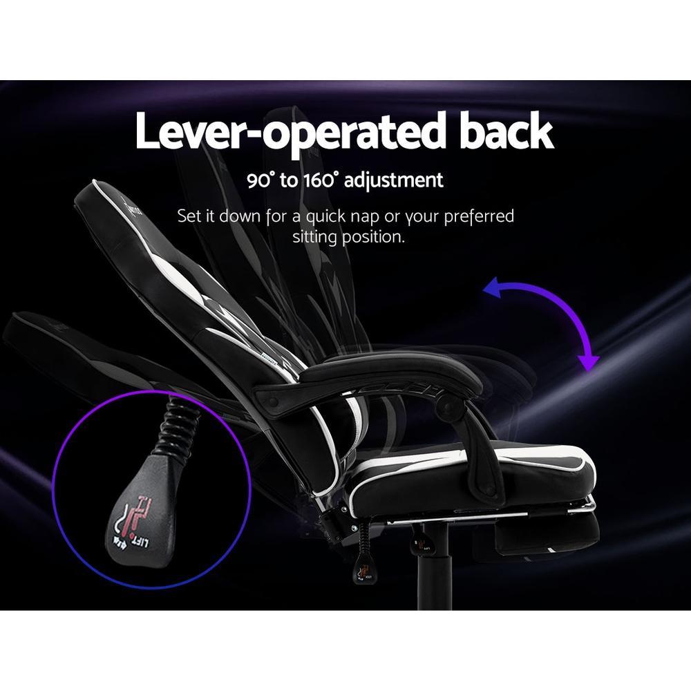 Artiss Home Office Black White Gaming Office Chair