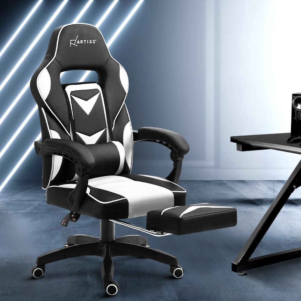 Artiss Home Office Black White Gaming Office Chair