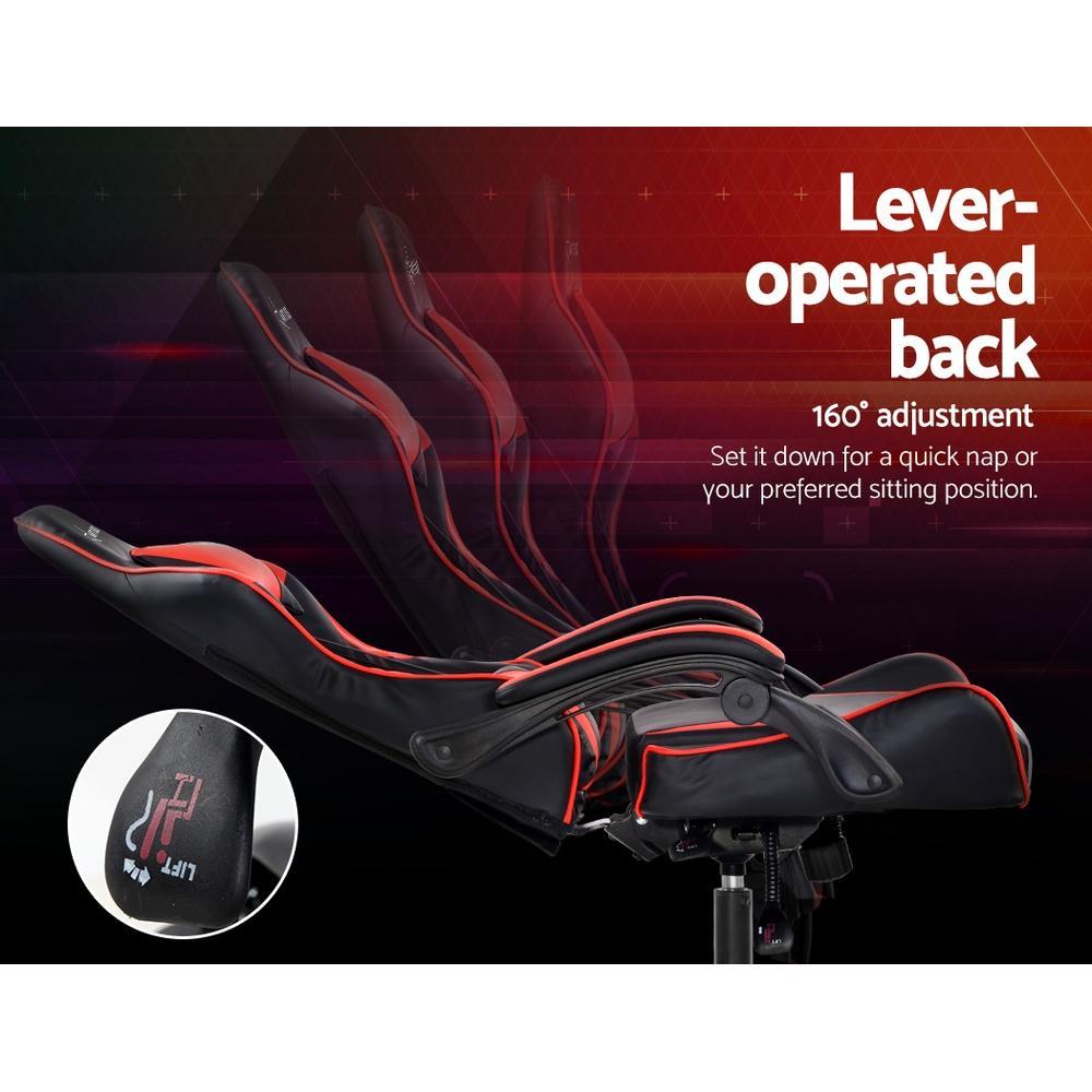 Artiss Home Office Black Red Gaming Office Chair