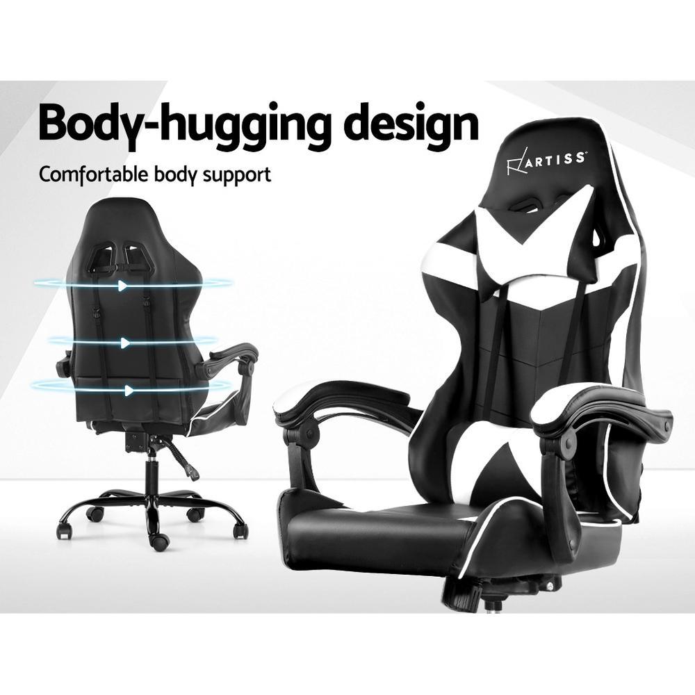 Artiss Home Office Black White Gaming Office Chair