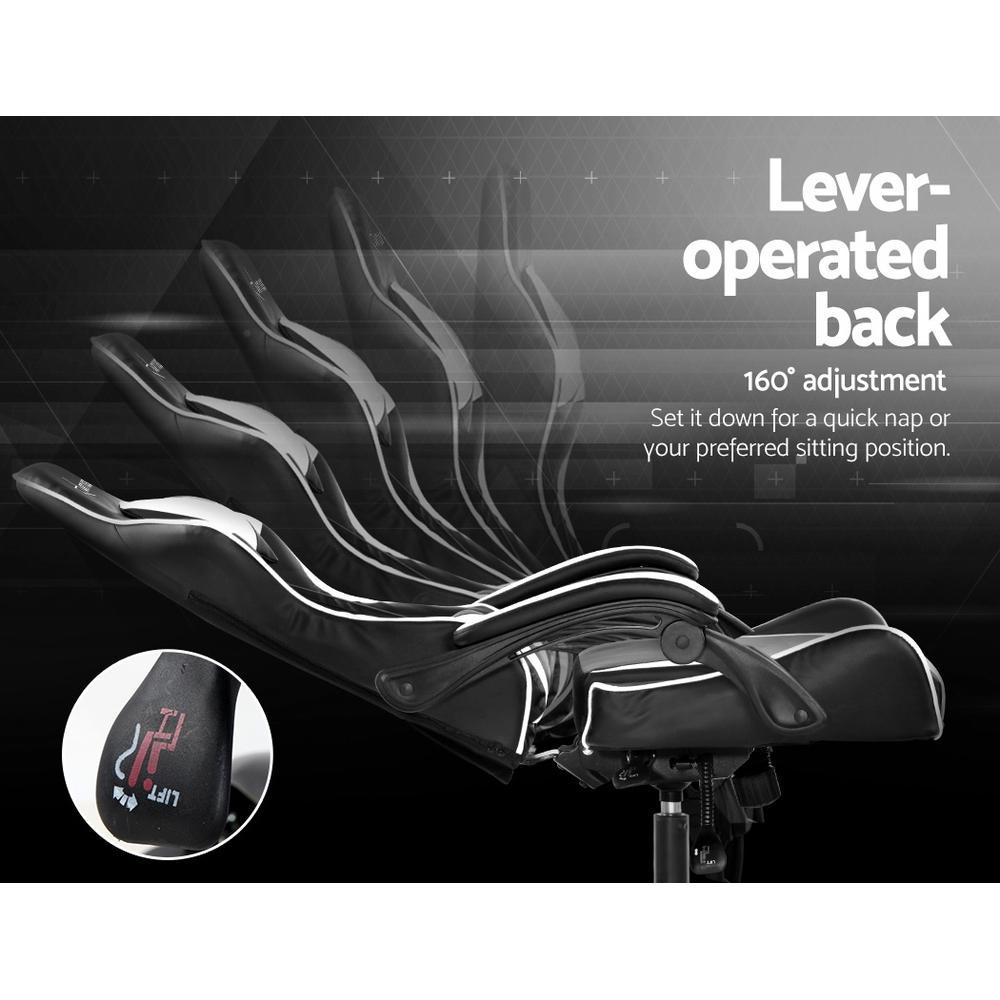 Artiss Home Office Black White Gaming Office Chair