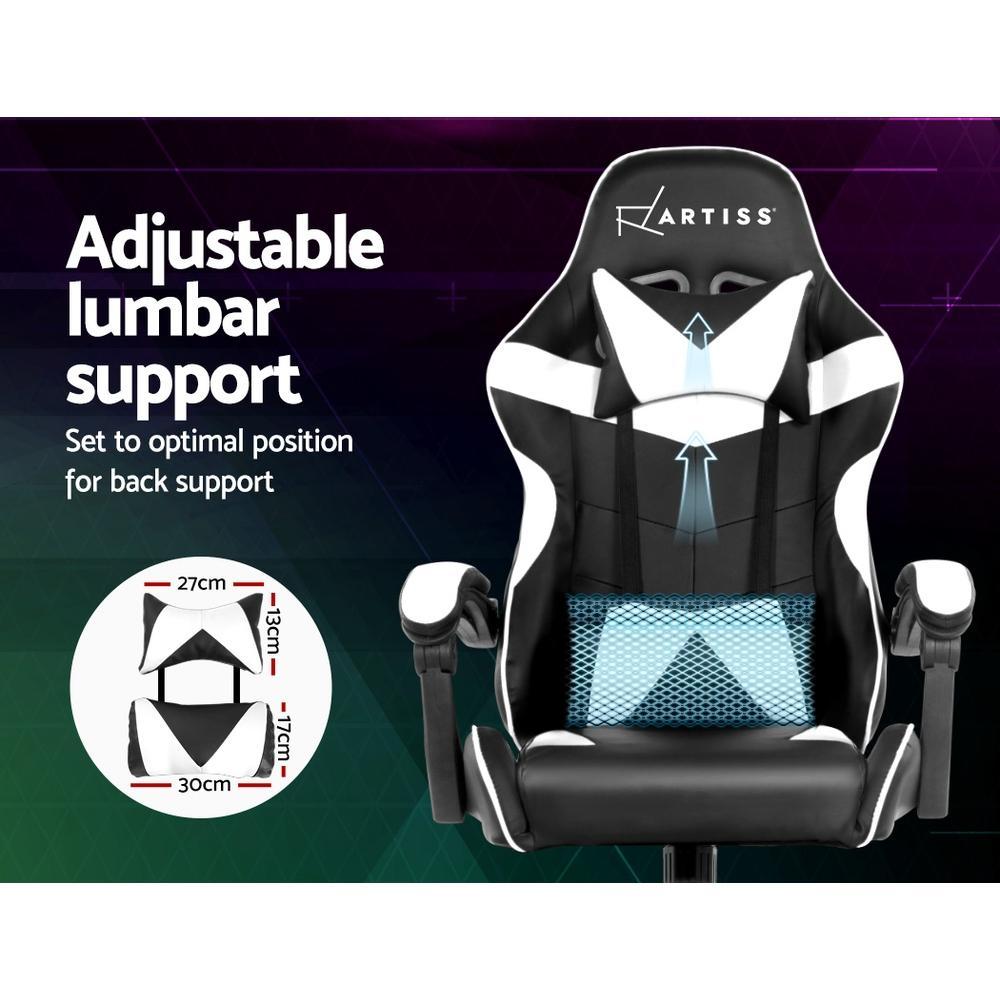 Artiss Home Office Black White Gaming Office Chair