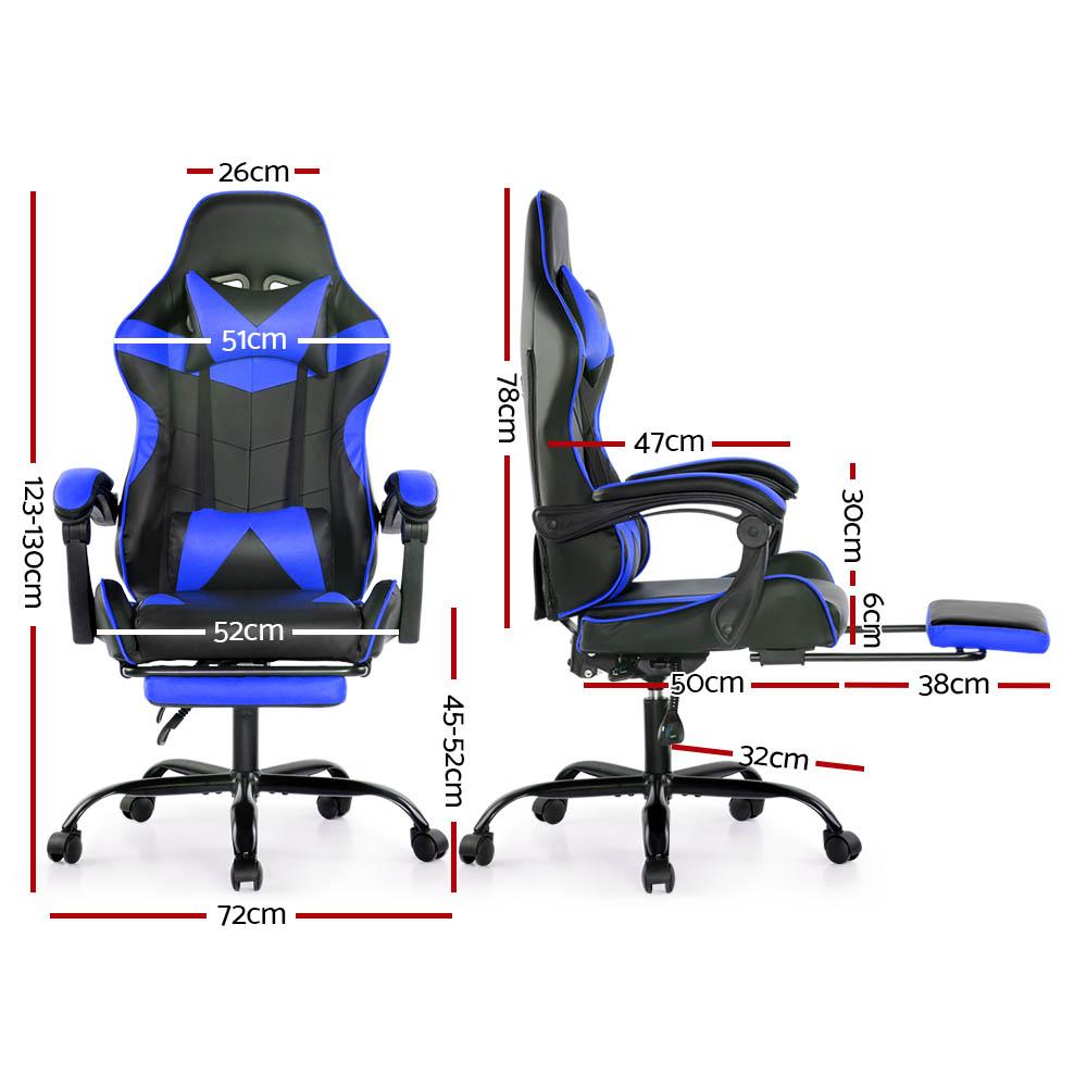 Artiss Home Office Blue Gaming Office Chair