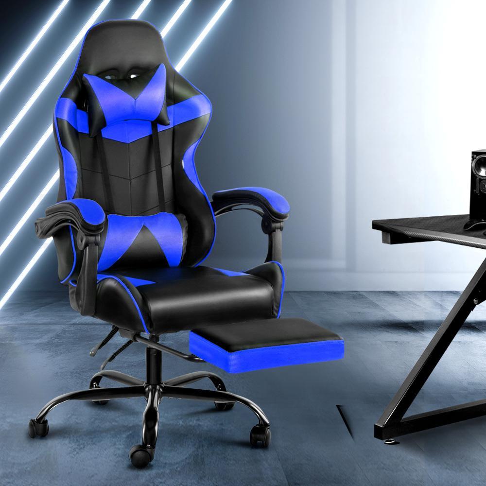 Artiss Home Office Blue Gaming Office Chair