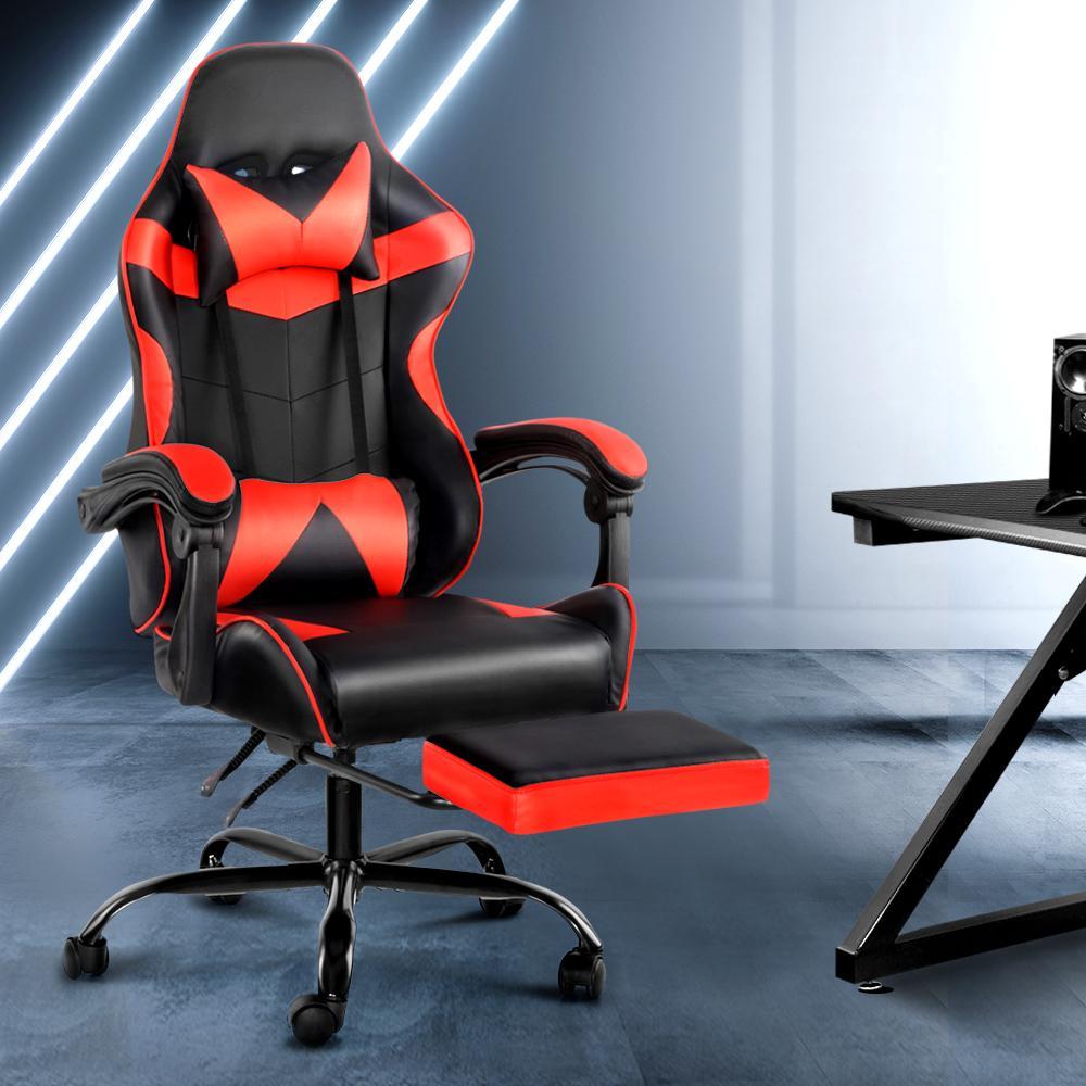 Artiss Home Office Black Red Gaming Office Chair