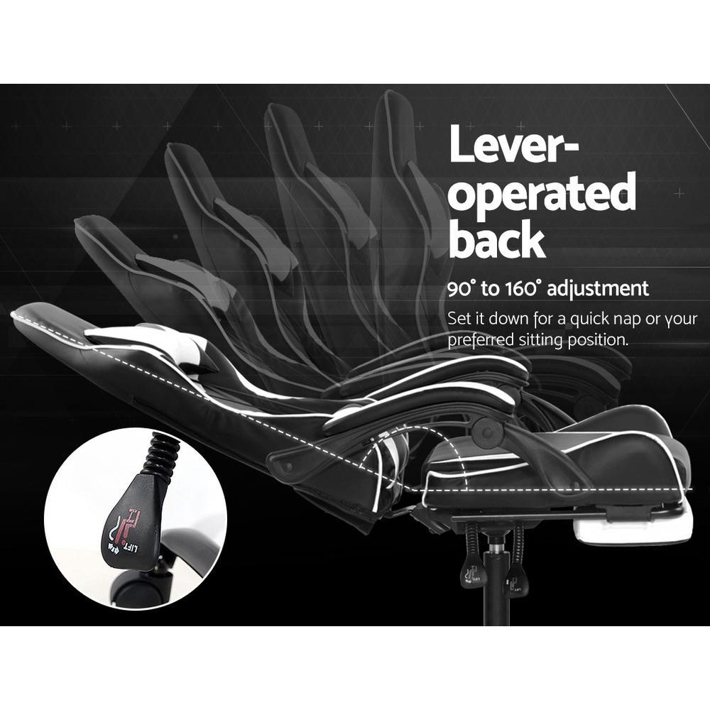 Artiss Home Office Black White Gaming Office Chair