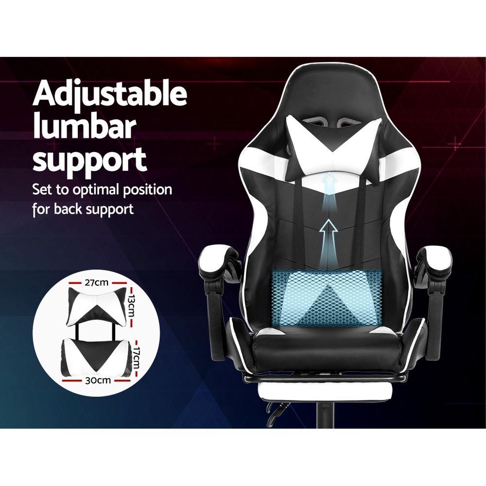 Artiss Home Office Black White Gaming Office Chair