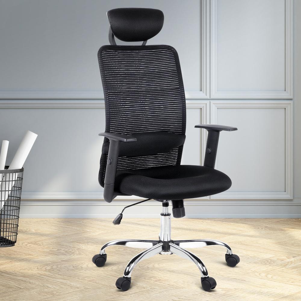 Mesh High Back Office Desk Chair - Black