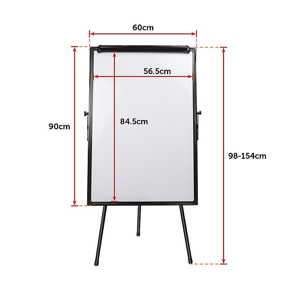 Magnetic Writing Whiteboard Dry Erase w/ Height Adjustable Tripod Stand