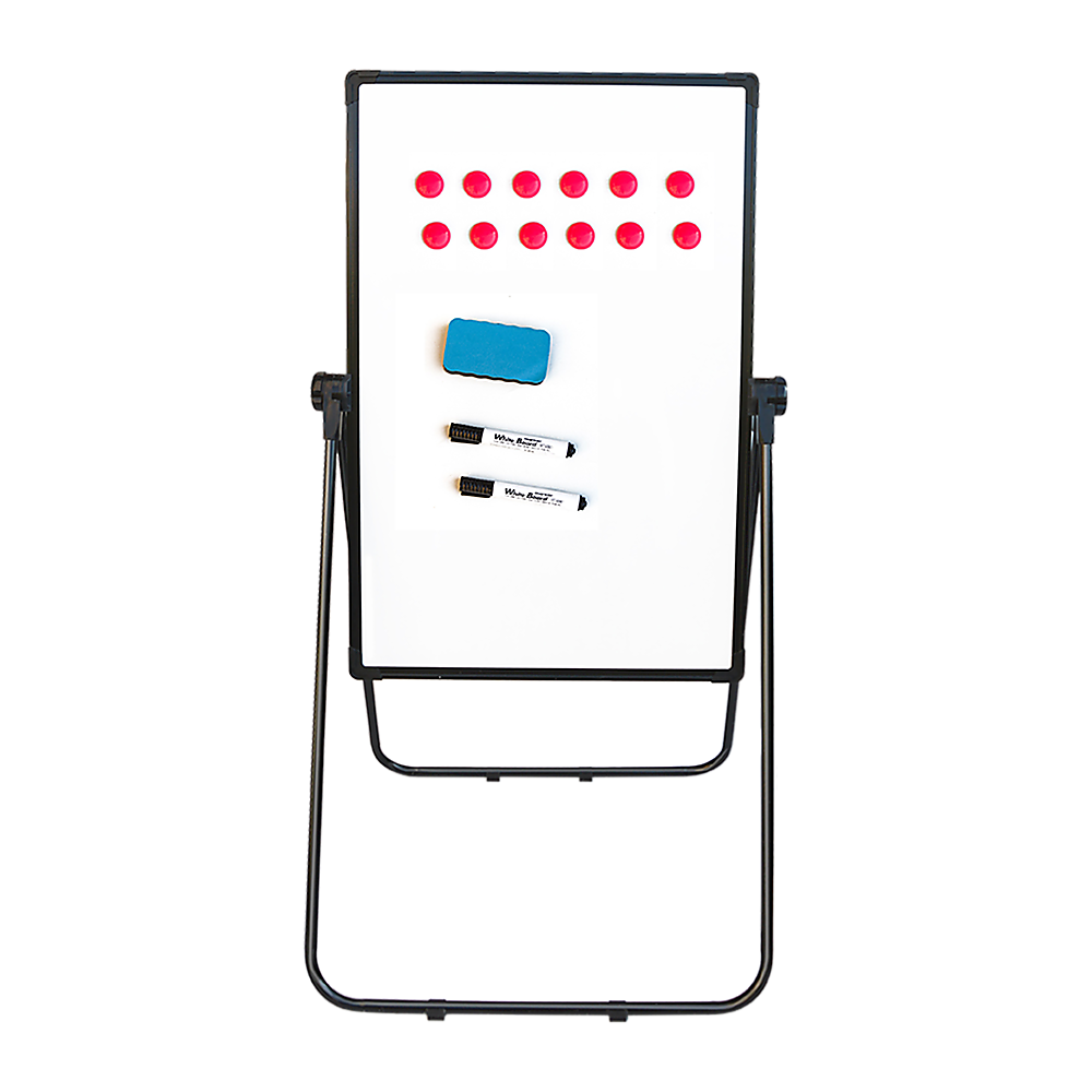 60 x 90cm Magnetic Whiteboard Double-Sided Writing Dry Erase Adjustable Stand